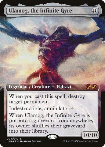 Ulamog, the Infinite Gyre (UMA:BT-U04)  Foil - Ultimate Box Topper: (Extended Art)
