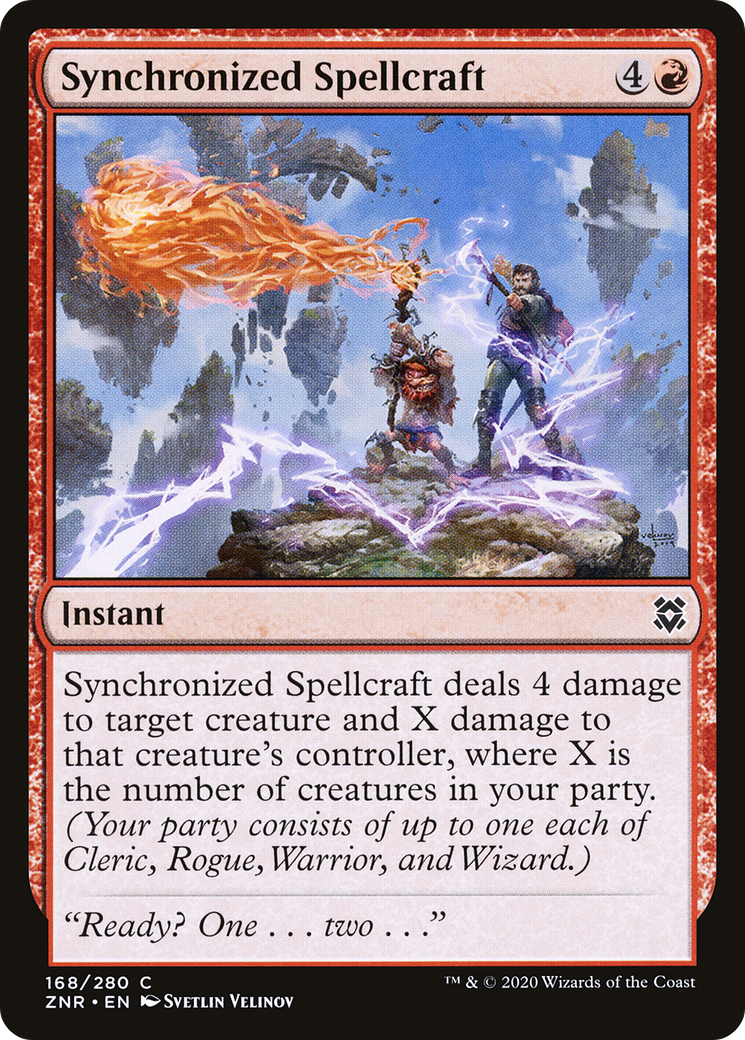 Synchronized Spellcraft (ZNR-168)  Foil - Zendikar Rising
