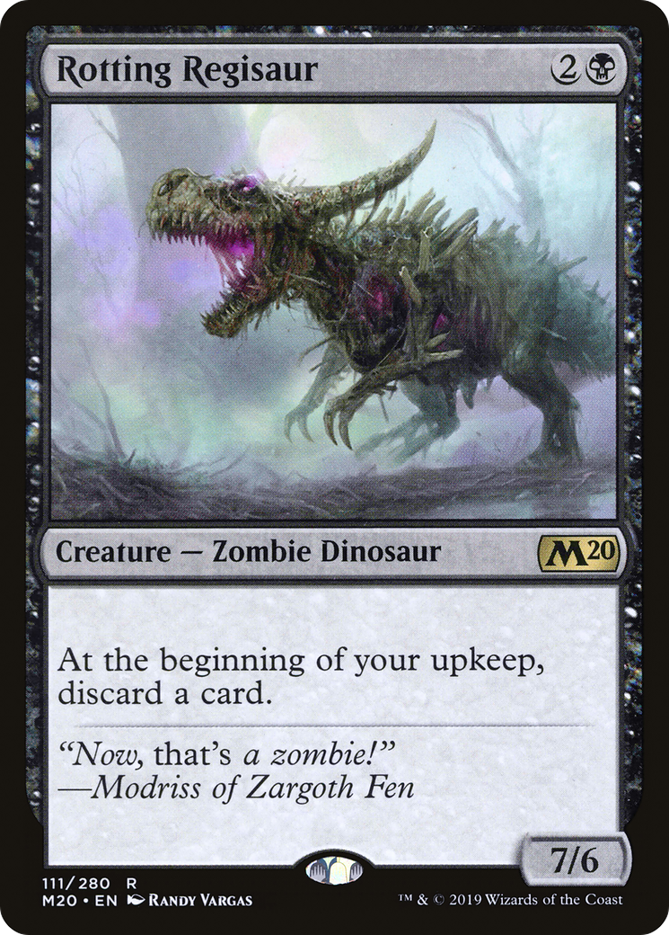 Rotting Regisaur (M20-111) - Core Set 2020 Foil