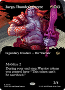 Zurgo, Thunder's Decree (Borderless) (TDM-376) - Tarkir: Dragonstorm: (Showcase) (Borderless)