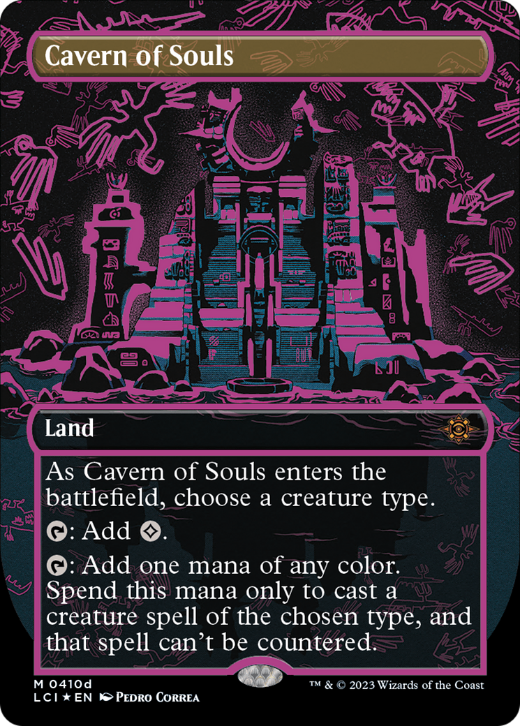 Cavern of Souls (0410d) (Borderless) (LCI-410D)  Foil - The Lost Caverns of Ixalan