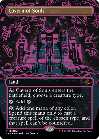 Cavern of Souls (0410d) (Borderless) (LCI-410D)  Foil - The Lost Caverns of Ixalan