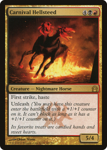 Carnival Hellsteed (RTR-147)  Foil - Return to Ravnica