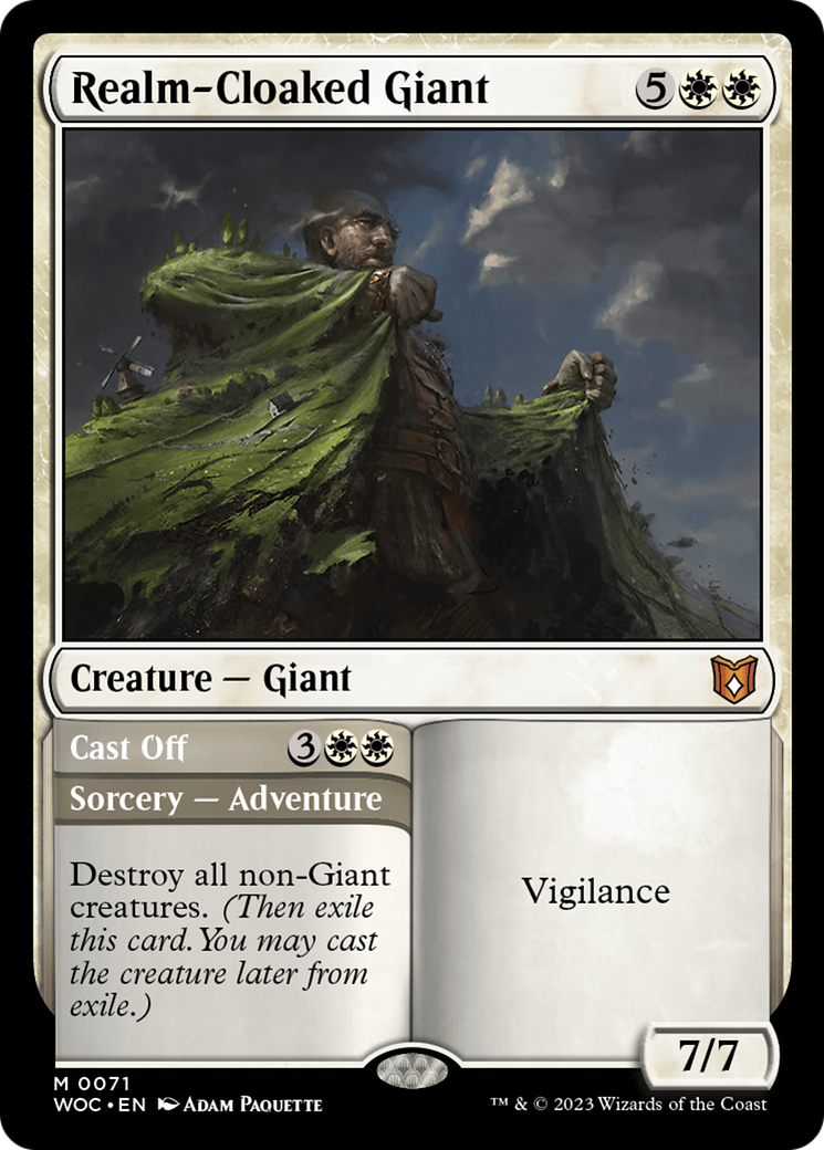 Realm-Cloaked Giant (WOC-071)  - Wilds of Eldraine Commander