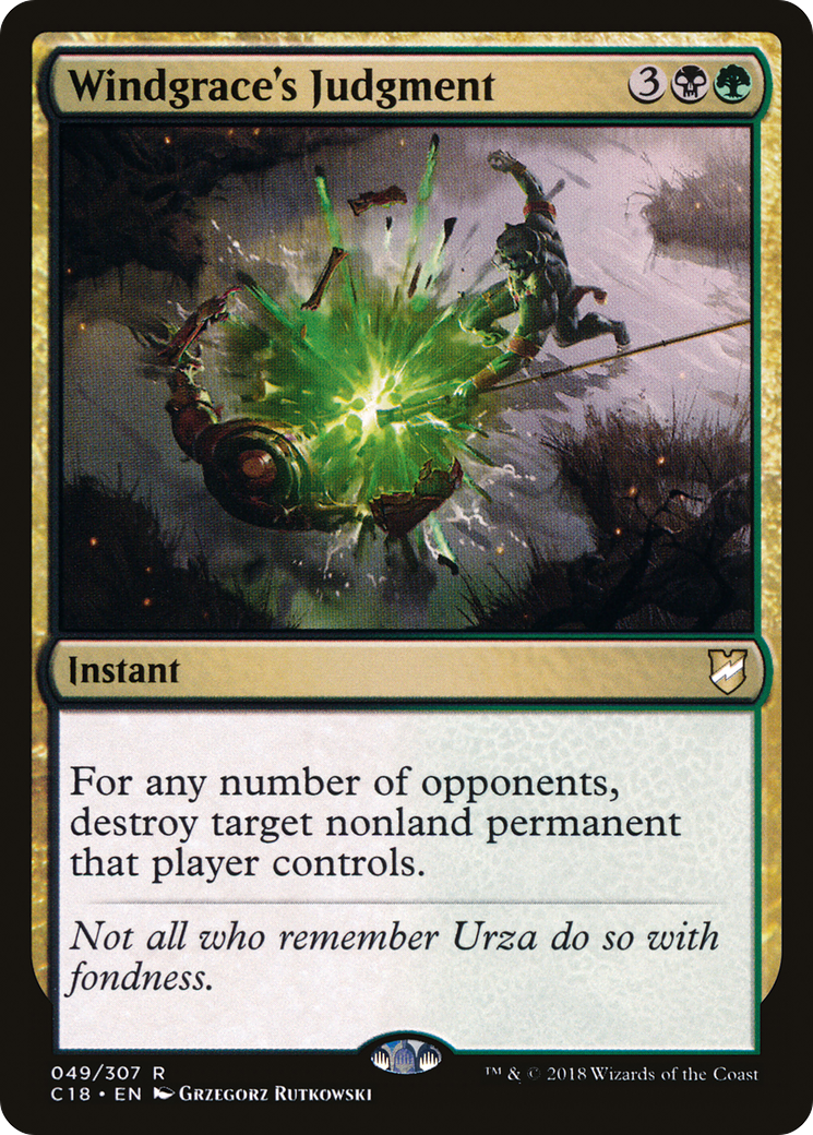 Windgrace's Judgment (C18-049)  - Commander 2018