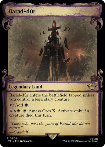 Barad-dur (Showcase Scrolls) (LTR-704)  Foil - The Lord of the Rings: Tales of Middle-earth: (Showcase)