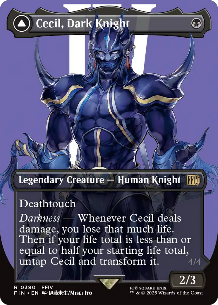 Cecil, Dark Knight (Borderless) (FIN-380)  - FINAL FANTASY