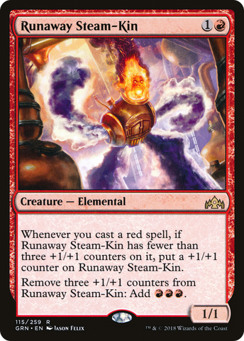 Runaway Steam-Kin (GRN-115)  Foil - Guilds of Ravnica