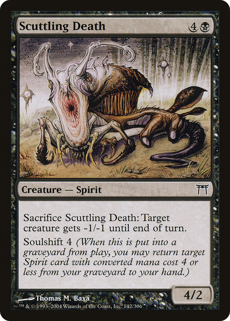 Scuttling Death (CHK-142) - Champions of Kamigawa Foil