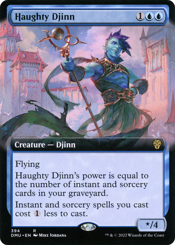 Haughty Djinn (Extended Art) (DMU-394)  - Dominaria United: (Extended Art)