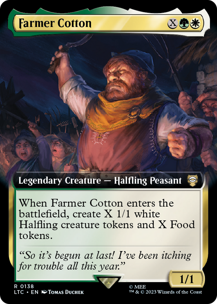 Farmer Cotton (Extended Art) (LTC-138)  Foil - Tales of Middle-earth Commander: (Extended Art)