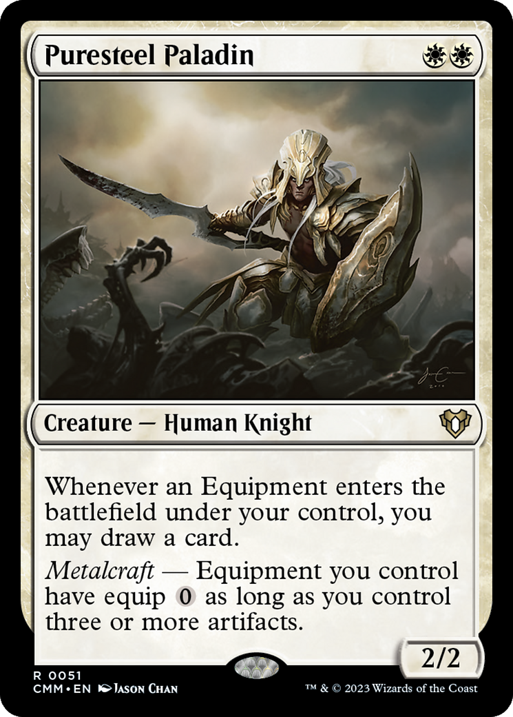Puresteel Paladin (CMM-051)  Foil - Commander Masters