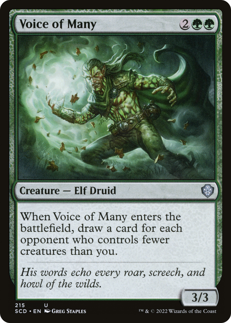Voice of Many (SCD-215)  - Starter Commander Decks
