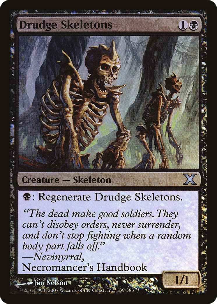 Drudge Skeletons (10E-139★)  Foil - Tenth Edition