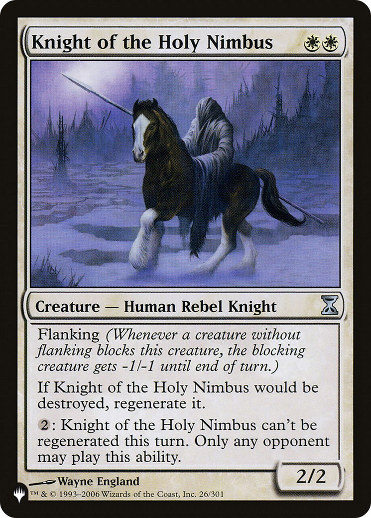 Knight of the Holy Nimbus (LIST-TSP-26)  - The List