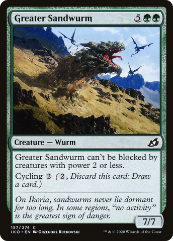 Greater Sandwurm (IKO-157)  Foil - Ikoria: Lair of Behemoths