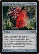 Shrine of Burning Rage (WPN-073)  - DCI Promos