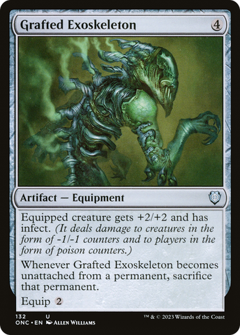 Grafted Exoskeleton (ONC-132)  - Phyrexia: All Will Be One Commander