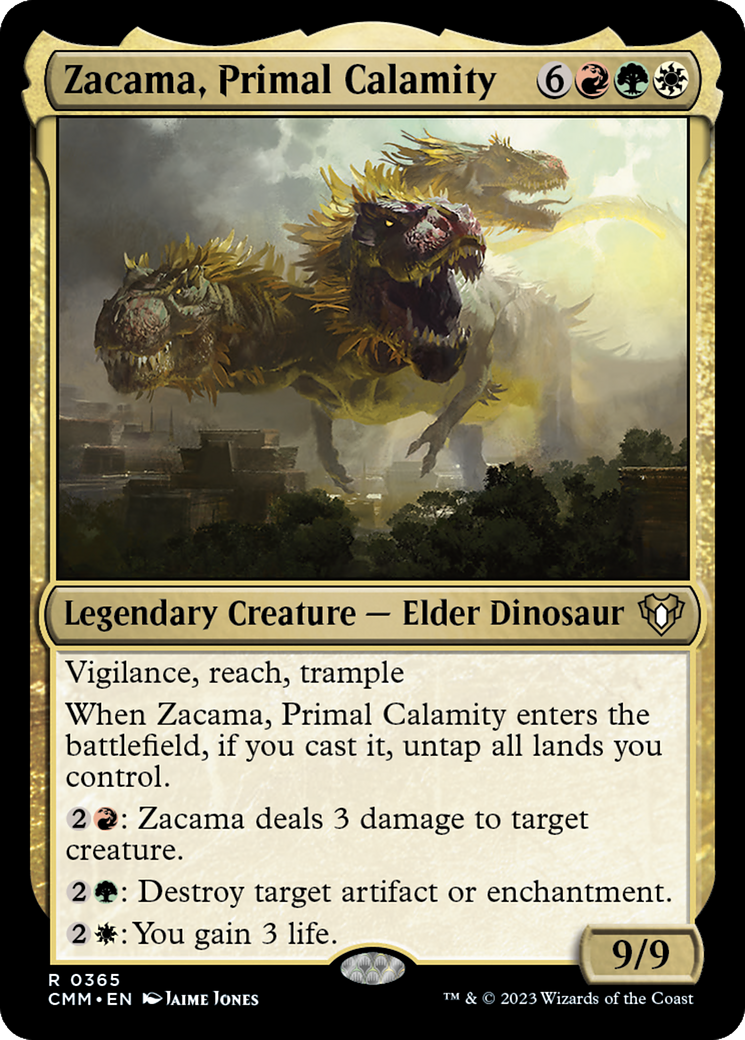 Zacama, Primal Calamity (CMM-365)  Foil - Commander Masters