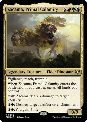 Zacama, Primal Calamity (CMM-365)  Foil - Commander Masters