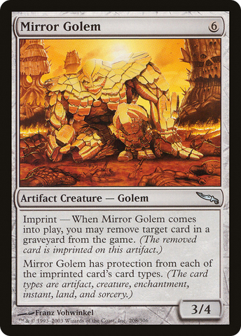 Mirror Golem (MRD-208)  Foil - Mirrodin