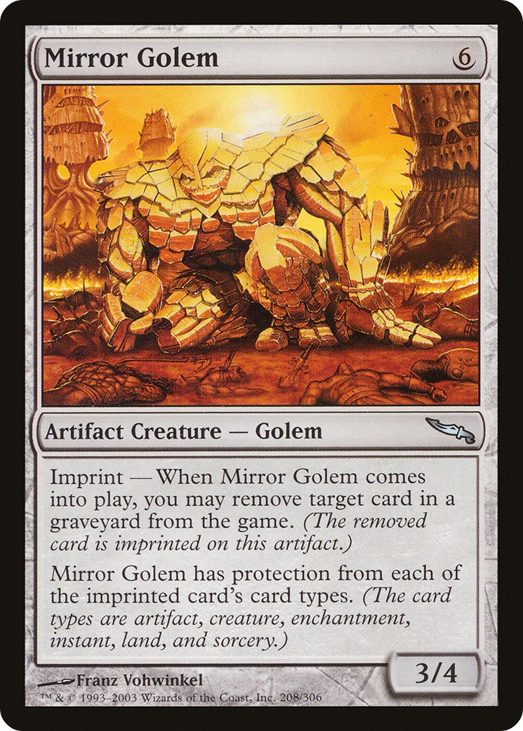 Mirror Golem (MRD-208)  - Mirrodin