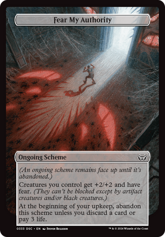 Fear My Authority (Full Art) (A:DSC-333)  - Duskmourn: House of Horror Commander