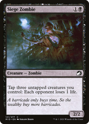 Siege Zombie (MID-121)  - Innistrad: Midnight Hunt
