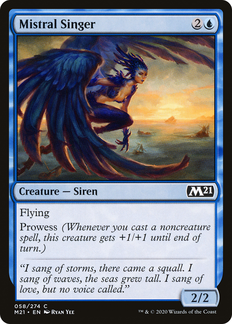Mistral Singer (M21-058)  - Core Set 2021