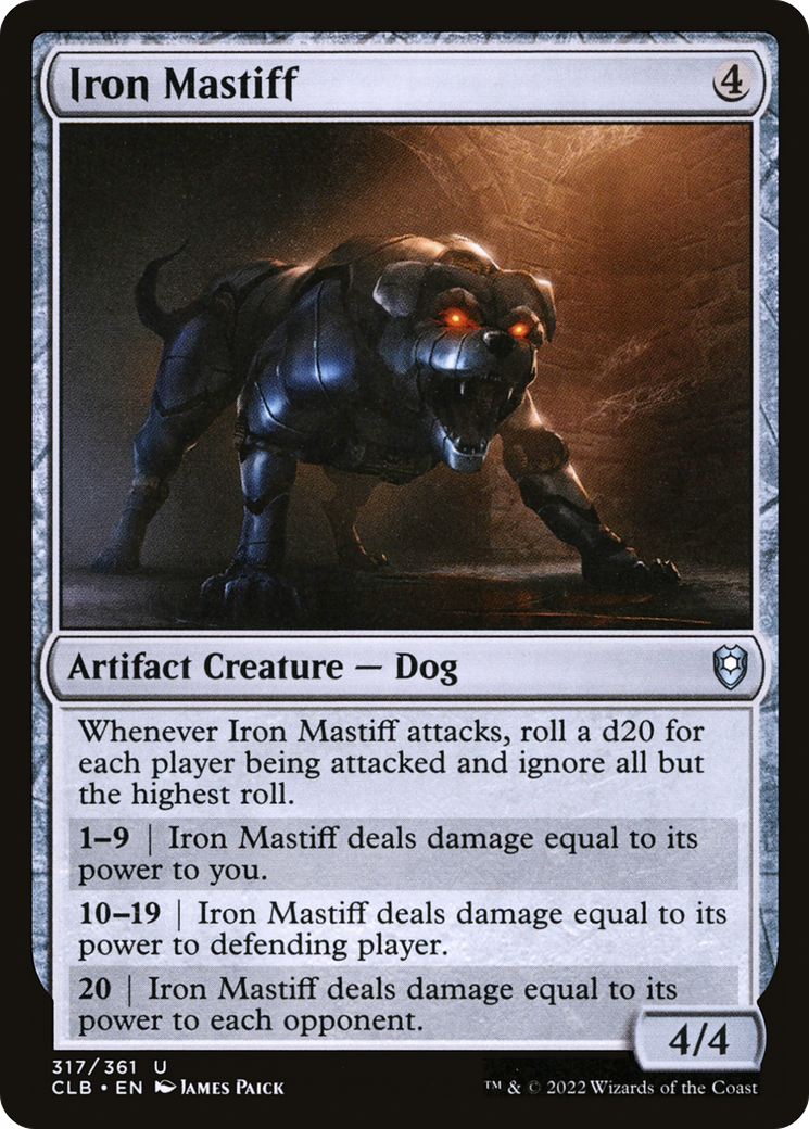 Iron Mastiff (CLB-317)  Foil - Commander Legends: Battle for Baldur's Gate