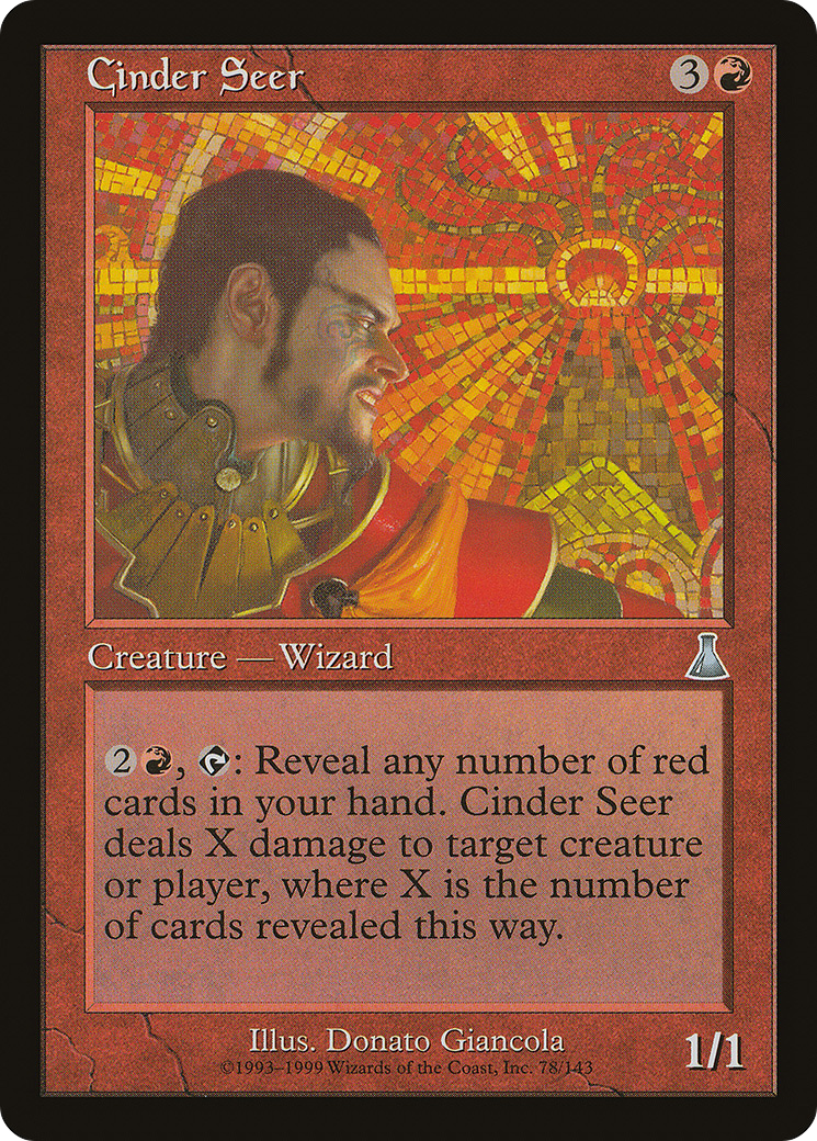 Cinder Seer (UDS-078)  - Urza's Destiny