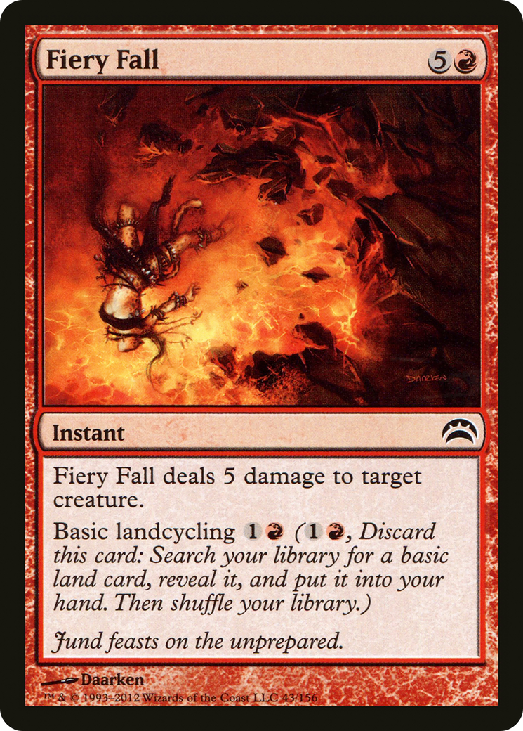 Fiery Fall (PC2-043)  Foil - Planechase 2012