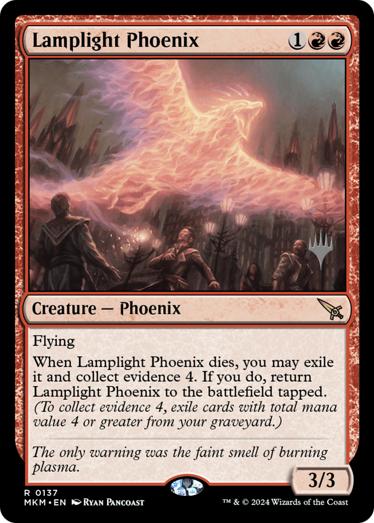 Lamplight Phoenix (PPMKM-137)  - Murders at Karlov Manor Promos