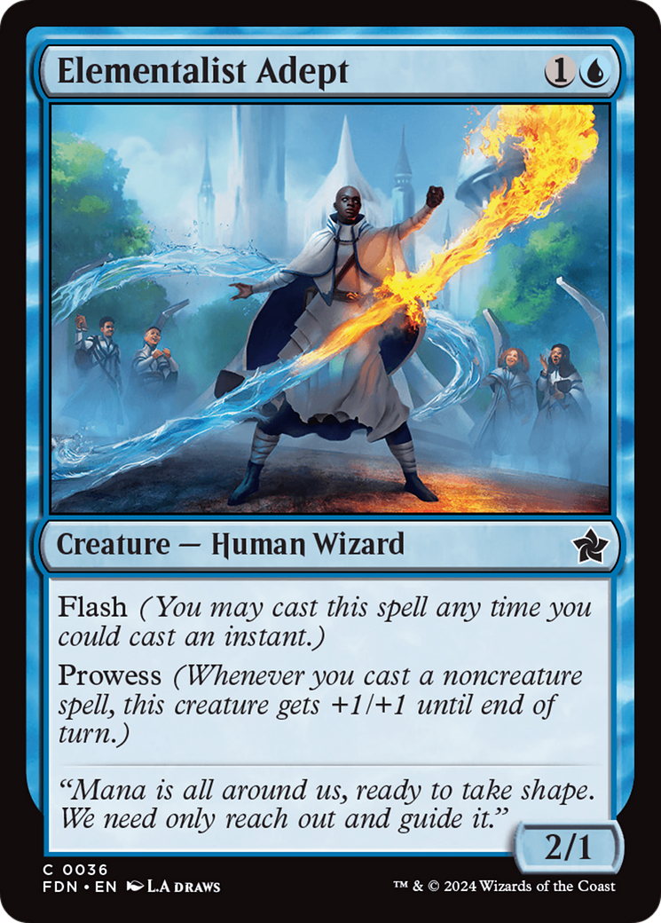 Elementalist Adept (FDN-036)  Foil - Foundations