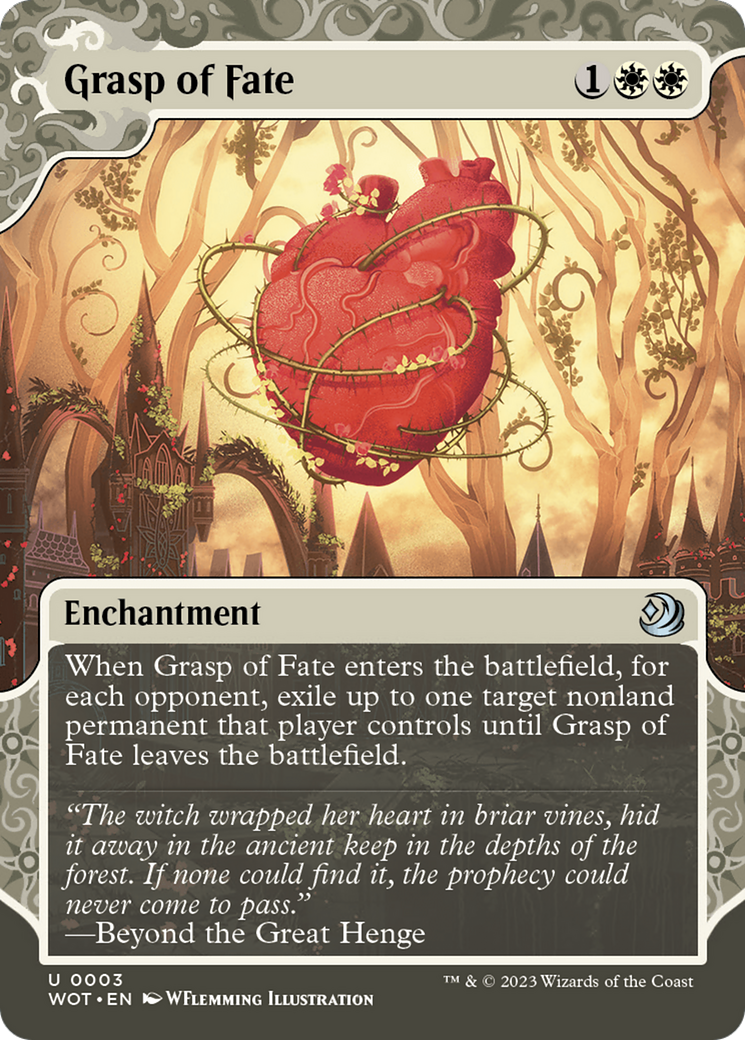 Grasp of Fate (WOT-003)  - Wilds of Eldraine: Enchanting Tales: (Showcase) (Borderless)