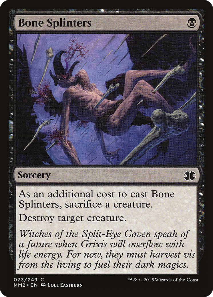 Bone Splinters (MM2-073)  Foil - Modern Masters 2015