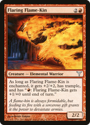 Flaring Flame-Kin (DIS-062) - Dissension Foil