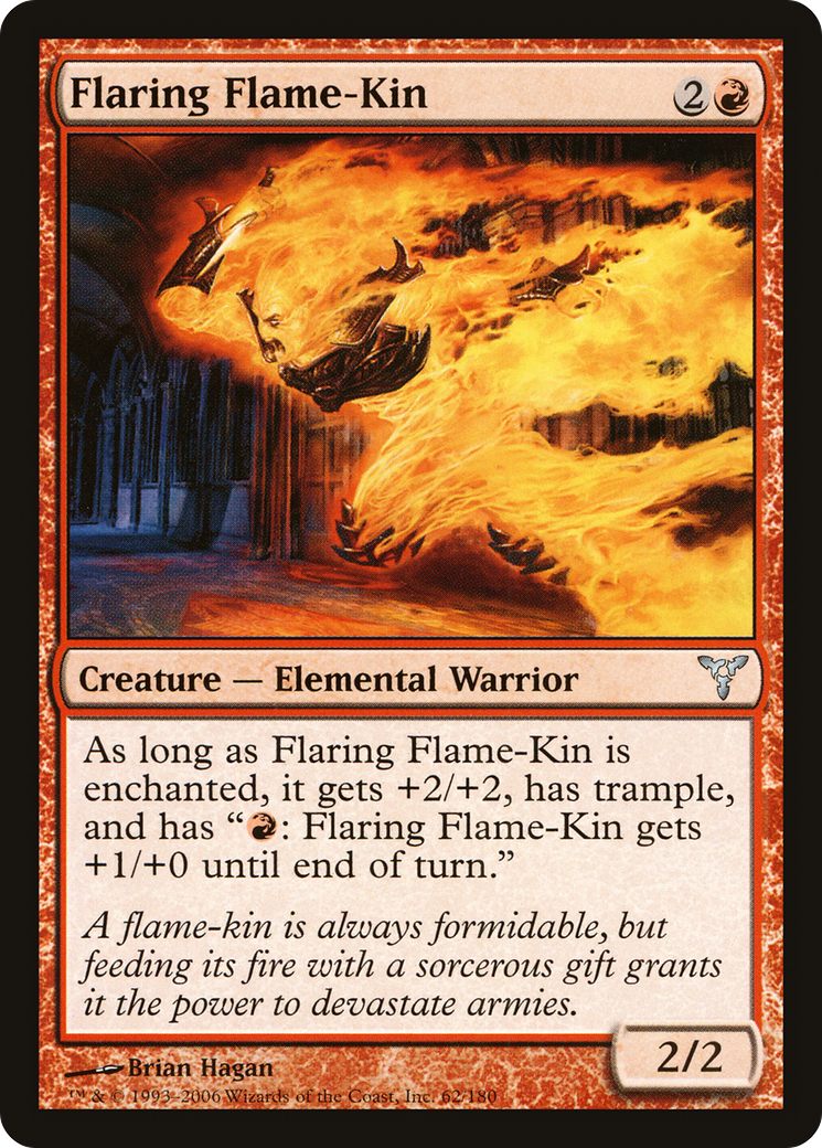 Flaring Flame-Kin (DIS-062) - Dissension Foil