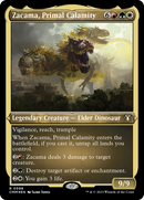 Zacama, Primal Calamity (CMM-598)  Etched Foil - Commander Masters