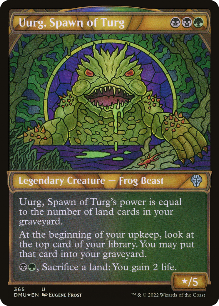 Uurg, Spawn of Turg (Textured Foil) (DMU-365)  Foil - Dominaria United: (Showcase)