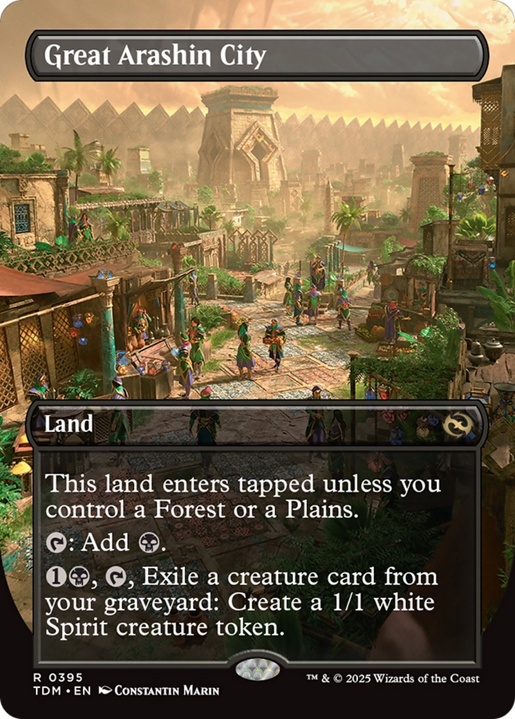 Great Arashin City (Borderless) (TDM-395)  Foil - Tarkir: Dragonstorm
