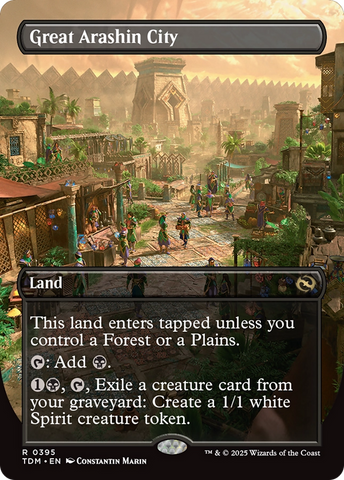 Great Arashin City (Borderless) (TDM-395)  - Tarkir: Dragonstorm