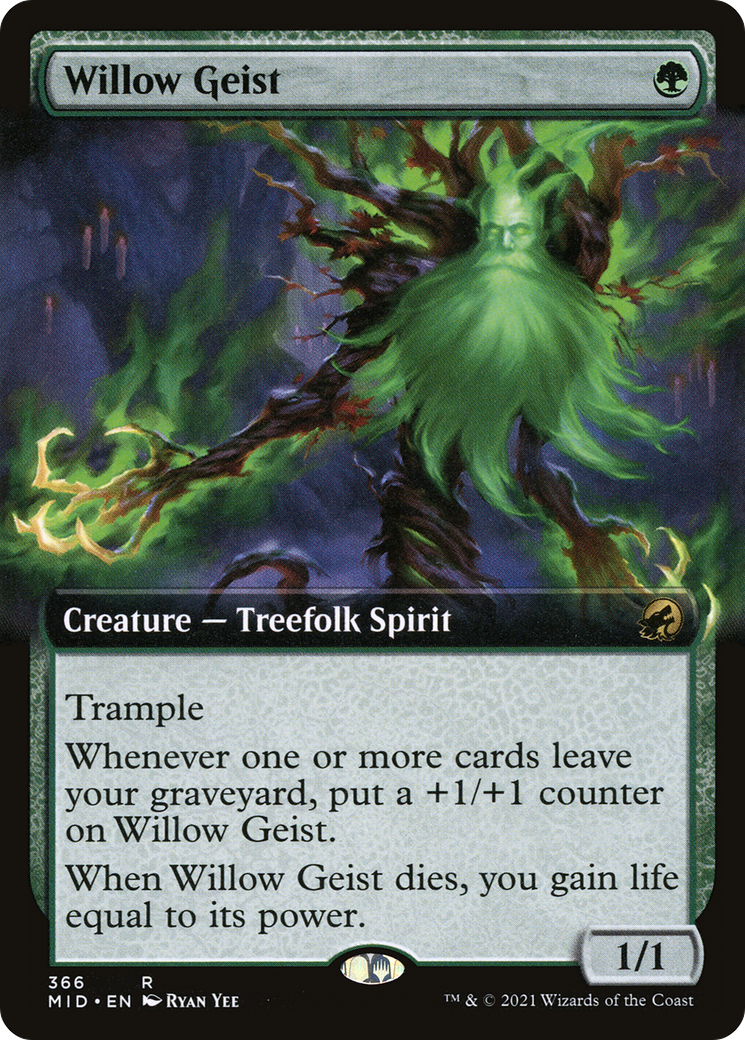 Willow Geist (Extended Art) (MID-366)  Foil - Innistrad: Midnight Hunt: (Extended Art)