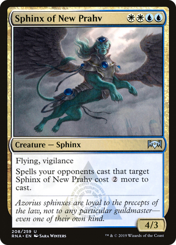 Sphinx of New Prahv (RNA-208)  Foil - Ravnica Allegiance