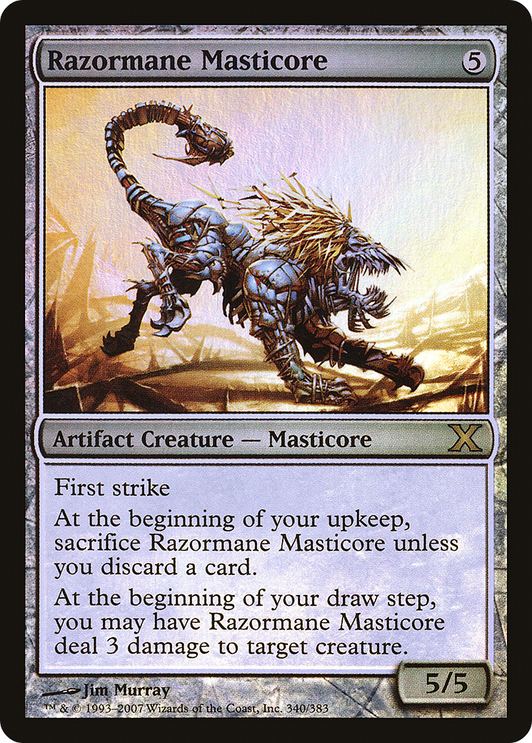 Razormane Masticore (10E-340★) - Tenth Edition Foil