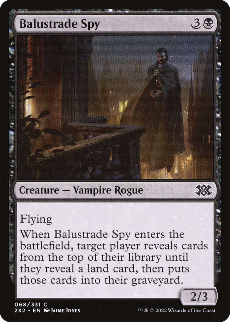 Balustrade Spy (2X2-068)  Foil - Double Masters 2022
