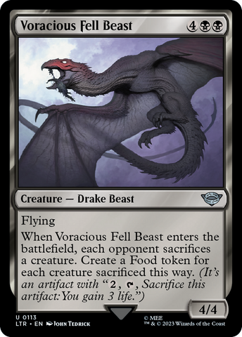 Voracious Fell Beast (LTR-113)  - The Lord of the Rings: Tales of Middle-earth