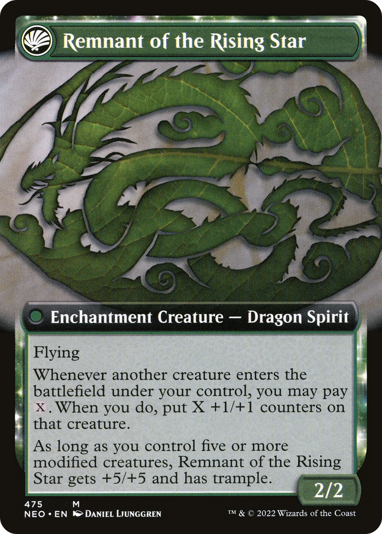 Jugan Defends the Temple (Extended Art) (NEO-475) - Kamigawa: Neon Dynasty: (Extended Art, fandfc, enchantment) Foil