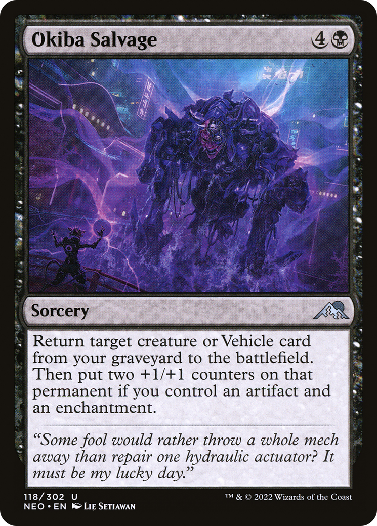 Okiba Salvage (NEO-118)  Foil - Kamigawa: Neon Dynasty