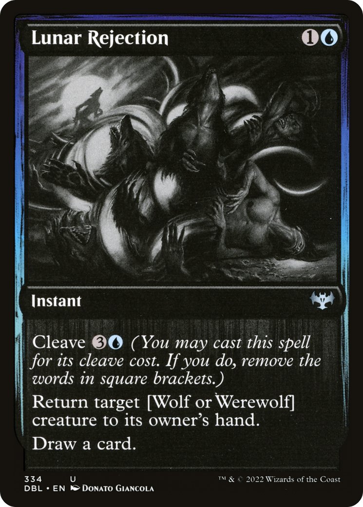 Lunar Rejection (DBL-334)  Foil - Innistrad: Double Feature